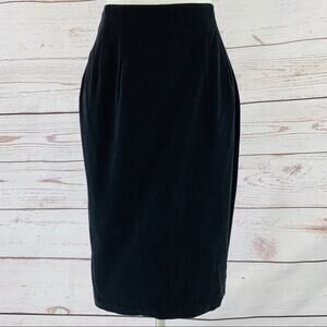 Bryn Connelly vintage velvet pencil skirt black